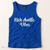 Rich Auntie Vibes Aunt Best Aunty Mothers Day Birthday Gift Tank Top thumb 2