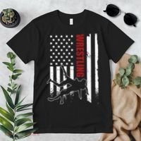 Retro American Wrestling Apparel US Flag Wrestling Premium T-Shirt thumb 2