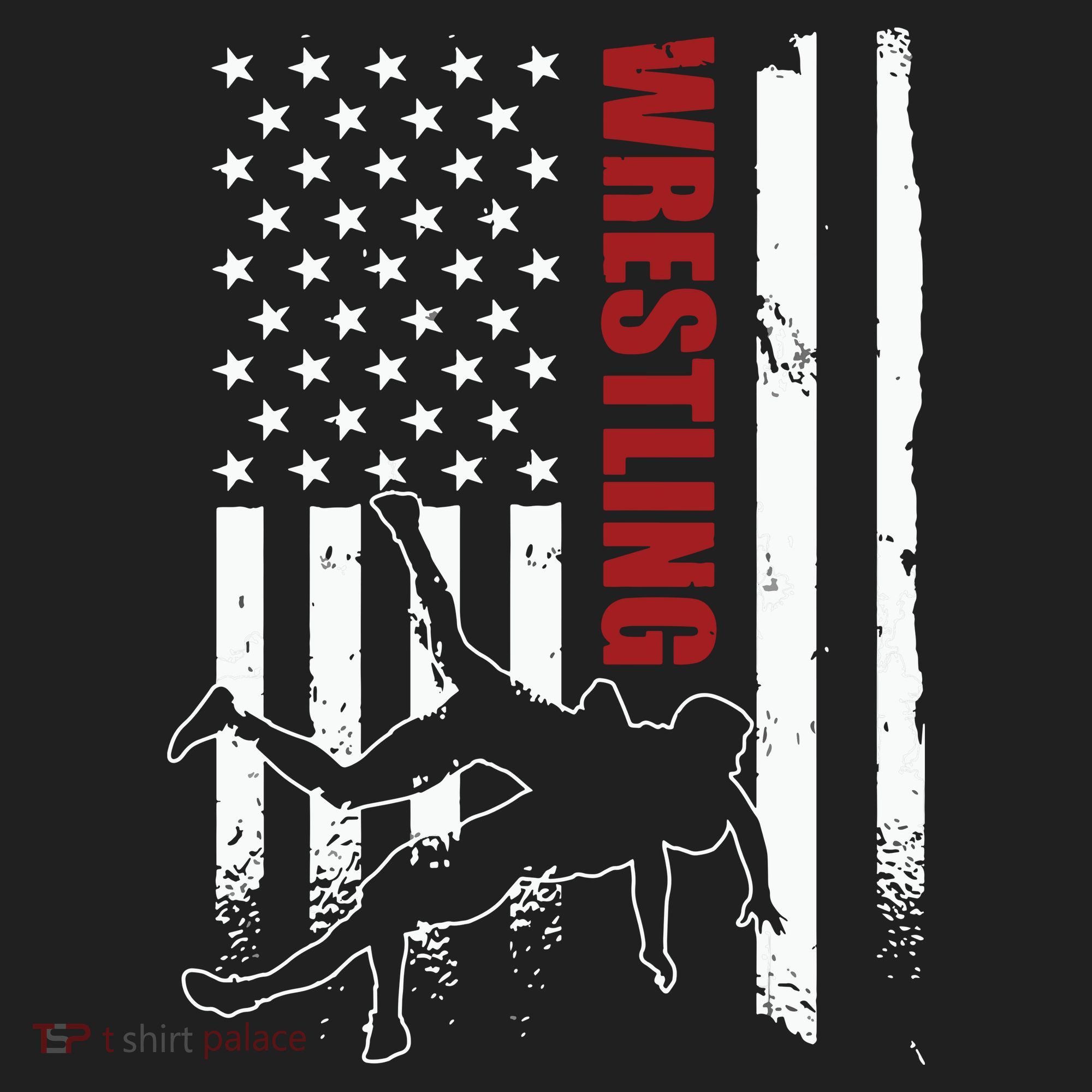 Retro American Wrestling Apparel US Flag Wrestling Hat