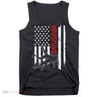 Retro American Wrestling Apparel US Flag Wrestling Tank Top thumb 0