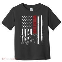 Retro American Wrestling Apparel US Flag Wrestling Toddler T-Shirt thumb 0
