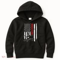 Retro American Wrestling Apparel US Flag Wrestling Kids Hoodie thumb 0