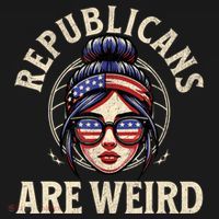 Republicans Are Weird Funny Political Election 2024 Women's Hoodie thumb 2