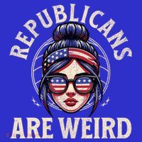 Republicans Are Weird Funny Political Election 2024 Women's Long Sleeve Shirt thumb 2