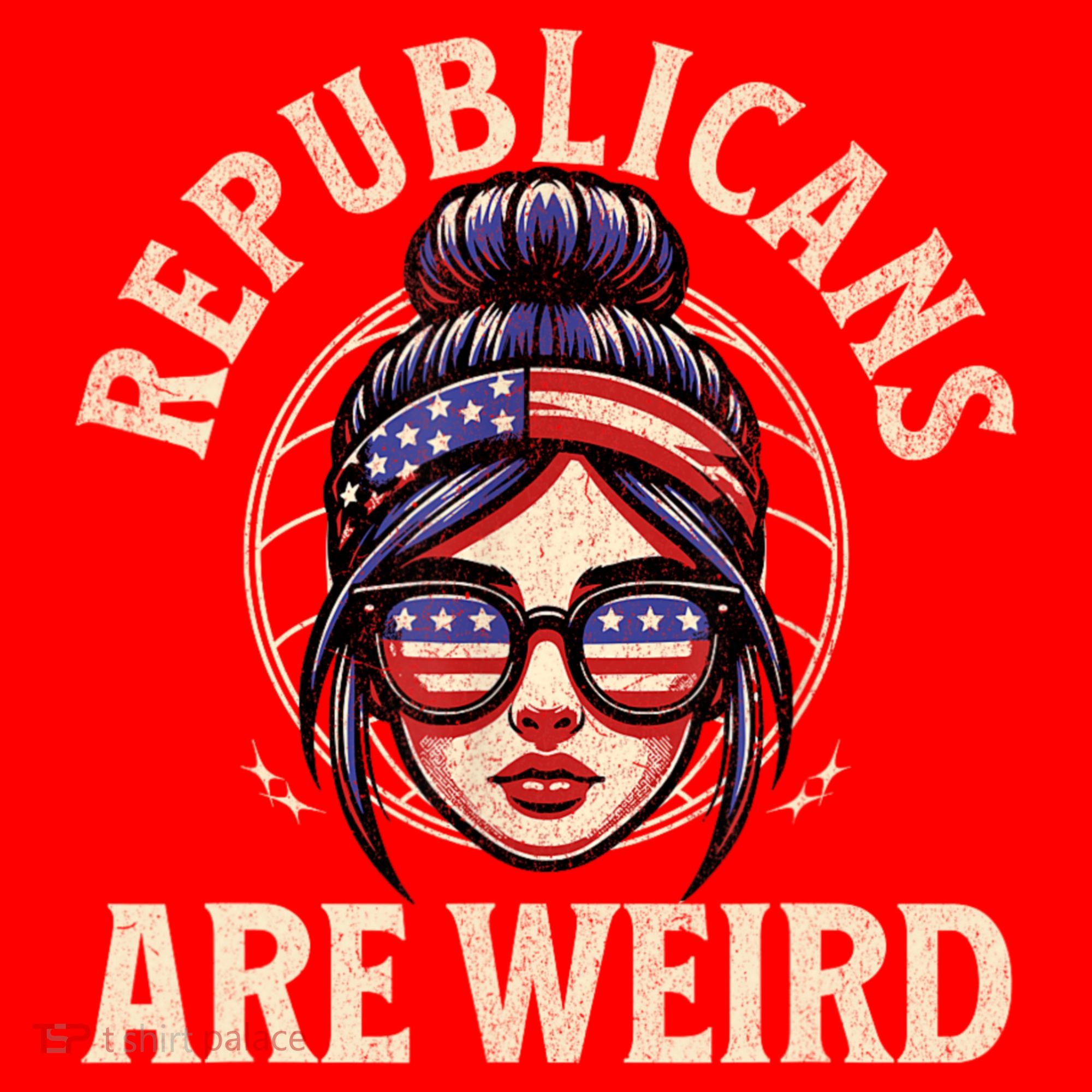 Republicans Are Weird Funny Political Election 2024 Santa Hat