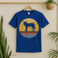 Retro African Wild Dog Animal Vintage Style Love Gift T-Shirt thumb 2