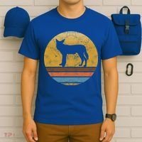 Retro African Wild Dog Animal Vintage Style Love Gift T-Shirt thumb 6