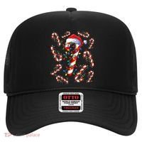 Red And White Candy Cane Santa Christmas Funny Xmas Lights Funny Gift Hat thumb 0