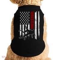 Retro American Wrestling Apparel US Flag Wrestling Doggie Tank thumb 0