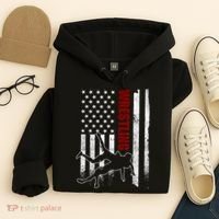 Retro American Wrestling Apparel US Flag Wrestling Hoodie thumb 4