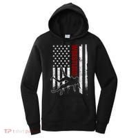 Retro American Wrestling Apparel US Flag Wrestling Women's Hoodie thumb 0