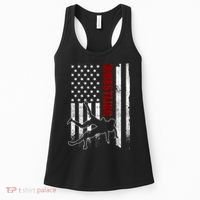 Retro American Wrestling Apparel US Flag Wrestling Women's Tank Top thumb 0