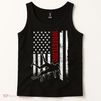 Retro American Wrestling Apparel US Flag Wrestling Tank Top thumb 2