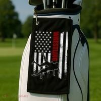 Retro American Wrestling Apparel US Flag Wrestling Golf Towel thumb 2