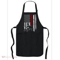 Retro American Wrestling Apparel US Flag Wrestling TShirt Apron thumb 0