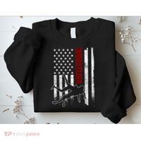 Retro American Wrestling Apparel US Flag Wrestling TShirt Sweatshirt thumb 2