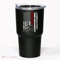 Retro American Wrestling Apparel US Flag Wrestling TShirt Tumbler thumb 0