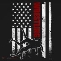 Retro American Wrestling Apparel US Flag Wrestling TShirt Women's Tank Top thumb 5