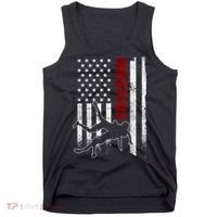Retro American Wrestling Apparel US Flag Wrestling TShirt Tank Top thumb 0