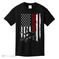 Retro American Wrestling Apparel US Flag Wrestling TShirt Kids T-Shirt thumb 0