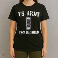 Retired Army Warrant Officer CW3 Veteran Vintage T-Shirt thumb 4