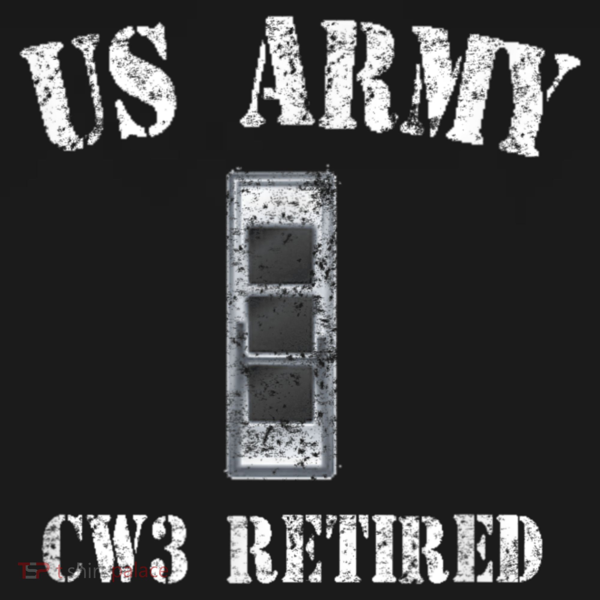 Retired Army Warrant Officer CW3 Veteran Vintage T-Shirt