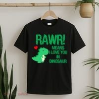 Rawr Means I Love You In Dinosaur T-Shirt thumb 2