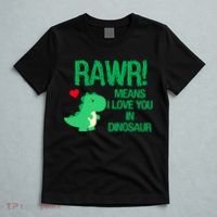 Rawr Means I Love You In Dinosaur T-Shirt thumb 5