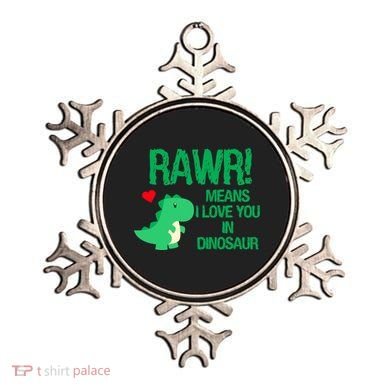 Rawr Means I Love You In Dinosaur Ornament