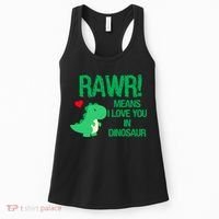 Rawr Means I Love You In Dinosaur Women's Tank Top thumb 0