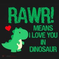 Rawr Means I Love You In Dinosaur Baby Bodysuit thumb 2