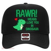 Rawr Means I Love You In Dinosaur Hat thumb 0