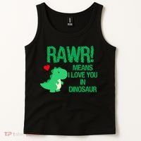 Rawr Means I Love You In Dinosaur Tank Top thumb 2