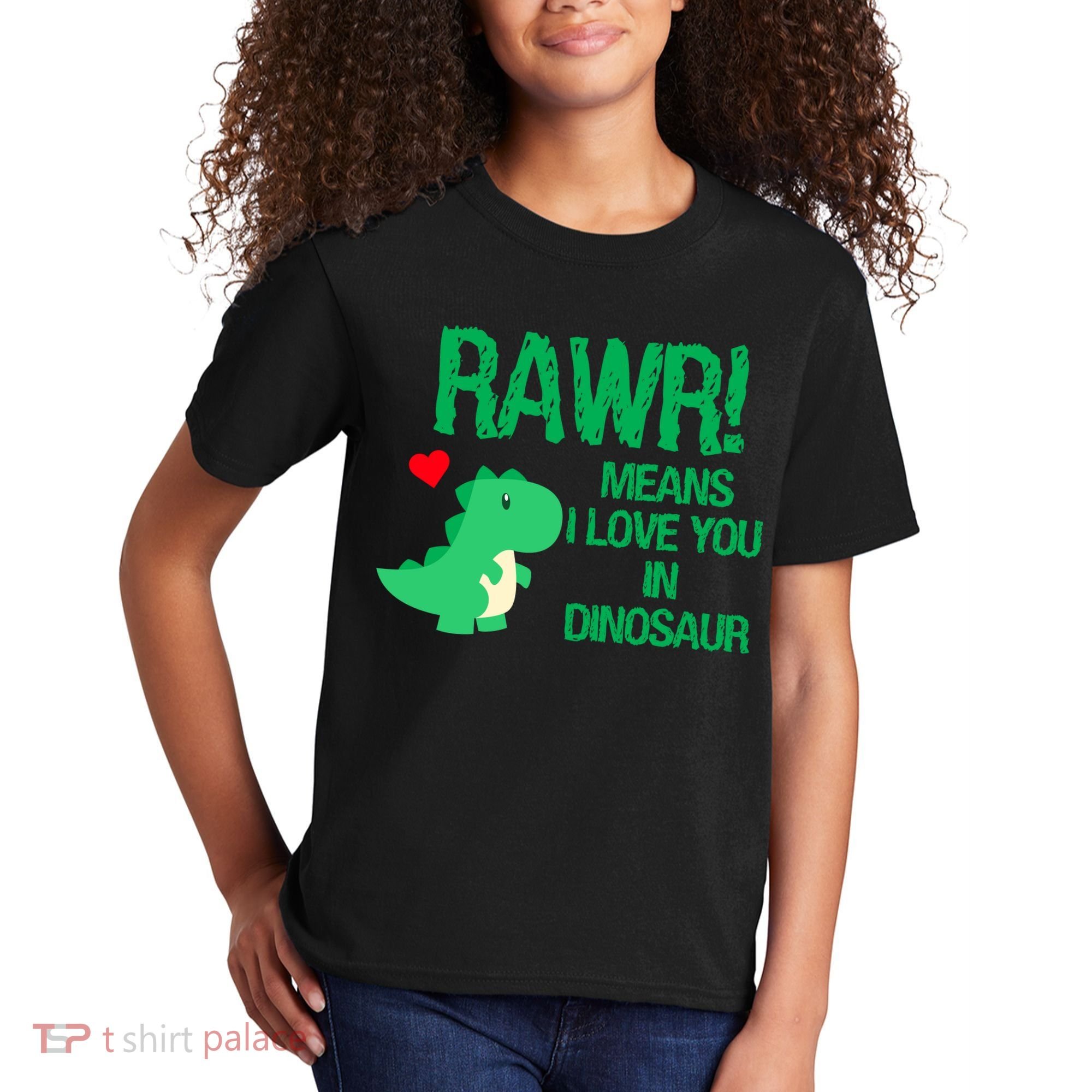 Rawr Means I Love You In Dinosaur Kids T-Shirt