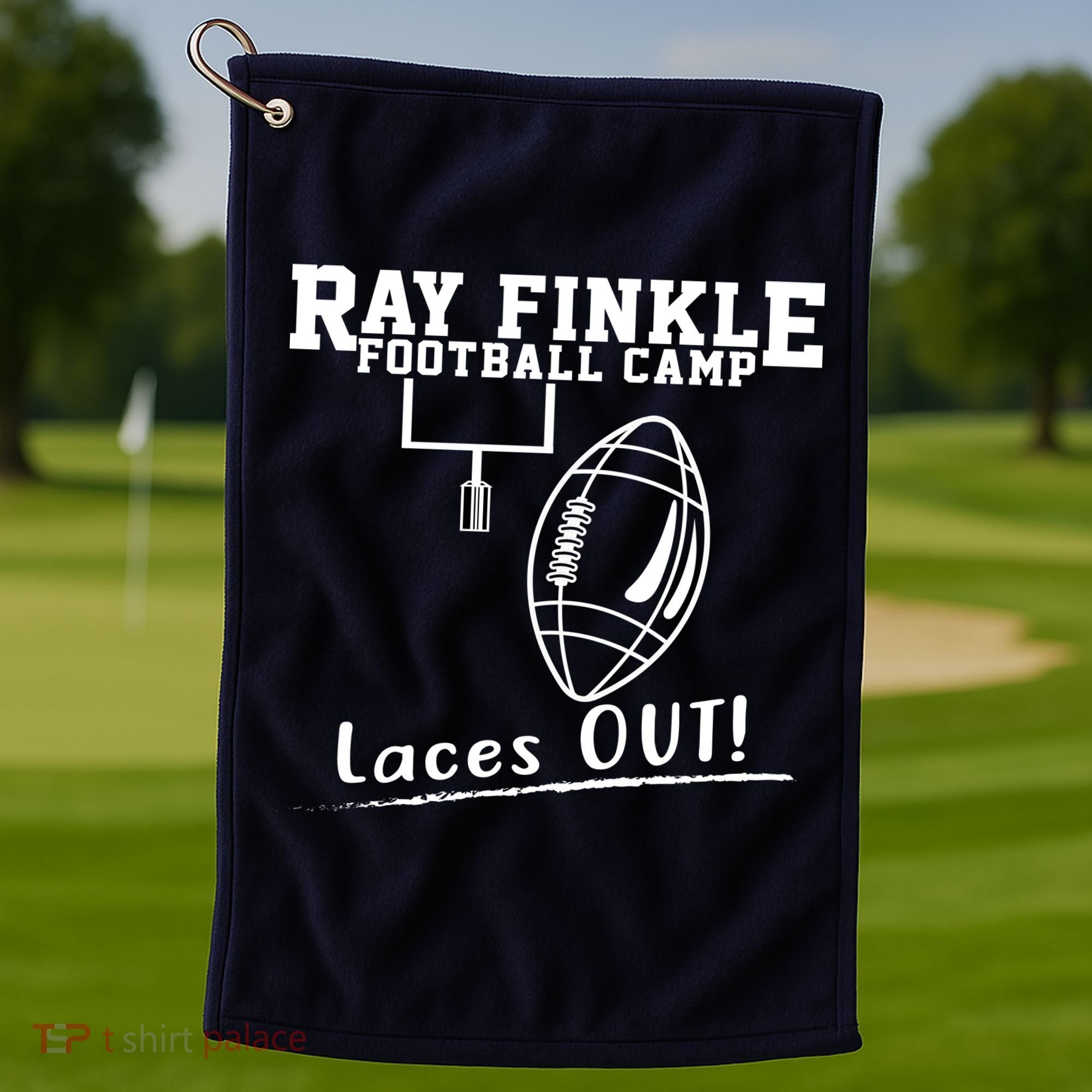 Ray Finkle Football Camp Laces Out Golf Towel