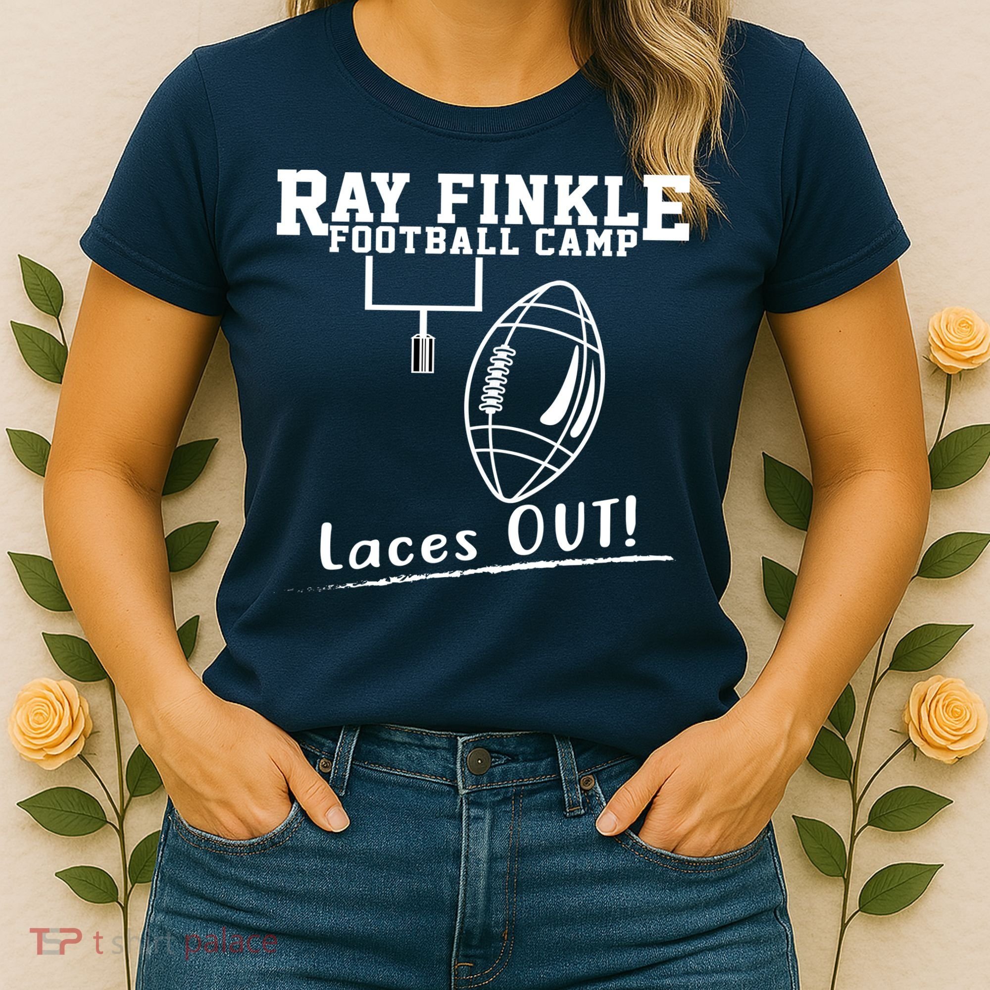 Ray Finkle Football Camp Laces Out Women's T-Shirt