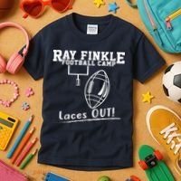 Ray Finkle Football Camp Laces Out Kids T-Shirt thumb 3