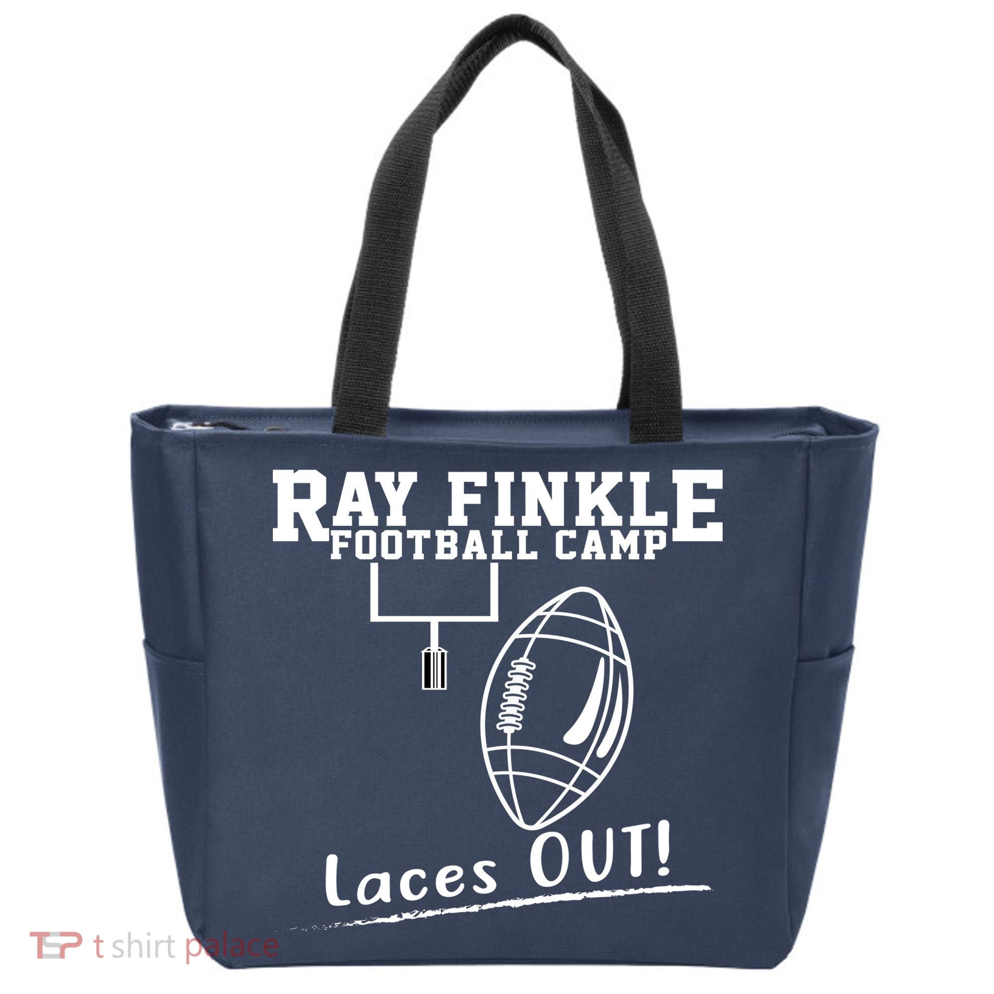 Ray Finkle Football Camp Laces Out Tote Bag