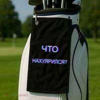 Russian Are You Drunk Funny Cccp Trippy Russian Ing Gift Golf Towel thumb 2