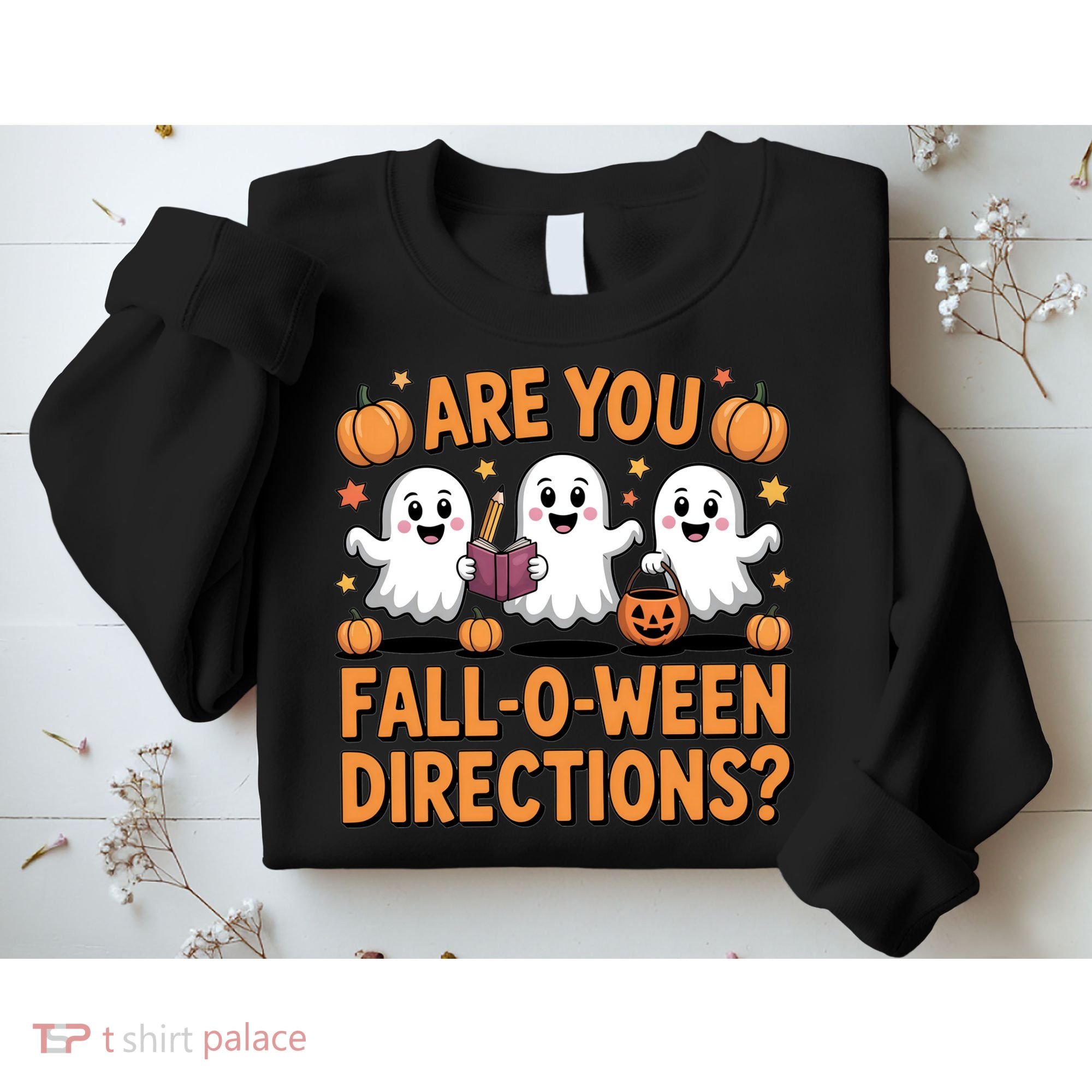 Retro Are You Fall O Ween Directions Teacher Halloween Sweatshirt