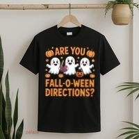 Retro Are You Fall O Ween Directions Teacher Halloween T-Shirt thumb 2