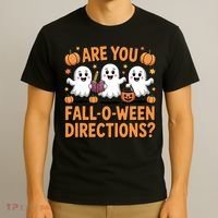Retro Are You Fall O Ween Directions Teacher Halloween T-Shirt thumb 3