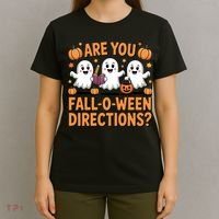 Retro Are You Fall O Ween Directions Teacher Halloween T-Shirt thumb 4