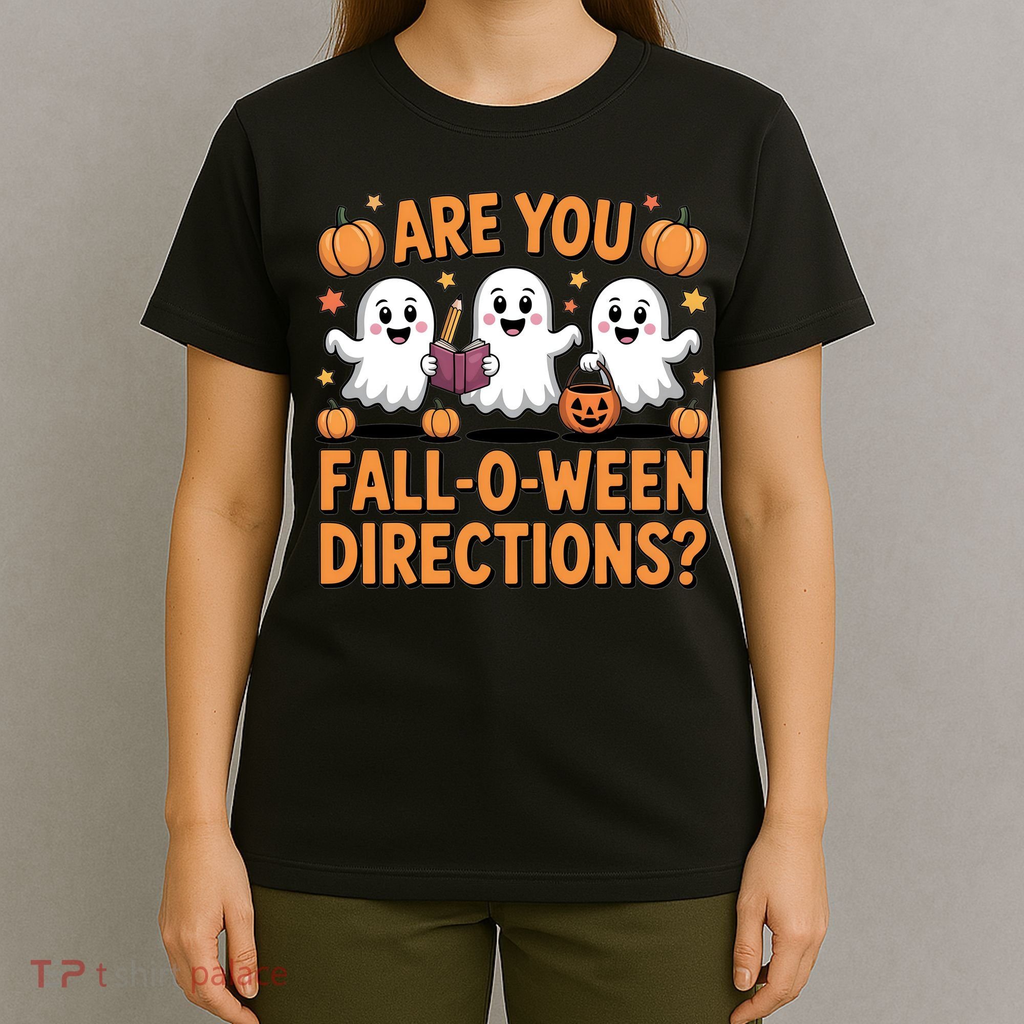 Retro Are You Fall O Ween Directions Teacher Halloween T-Shirt