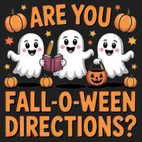 Retro Are You Fall O Ween Directions Teacher Halloween Beanie thumb 2