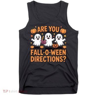 Retro Are You Fall O Ween Directions Teacher Halloween Tank Top