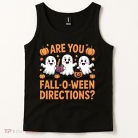 Retro Are You Fall O Ween Directions Teacher Halloween Tank Top thumb 2