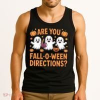 Retro Are You Fall O Ween Directions Teacher Halloween Tank Top thumb 3