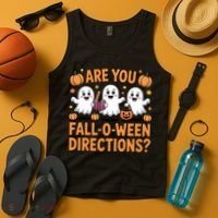 Retro Are You Fall O Ween Directions Teacher Halloween Tank Top thumb 4