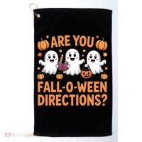 Retro Are You Fall O Ween Directions Teacher Halloween Golf Towel thumb 0